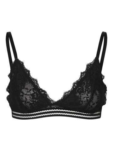 Vero Moda Spitzen Triangel BH ohne Bügel & Polster Bralette Bustier VMANNA in Schwarz