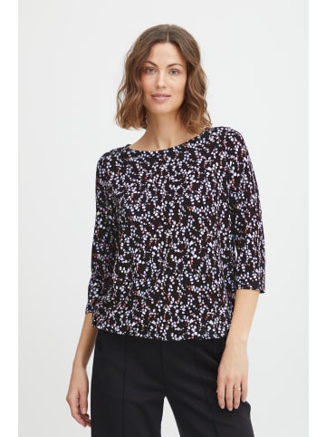 Fransa FREMFLORAL 1 T-SHIRT Regular fit in Black mix