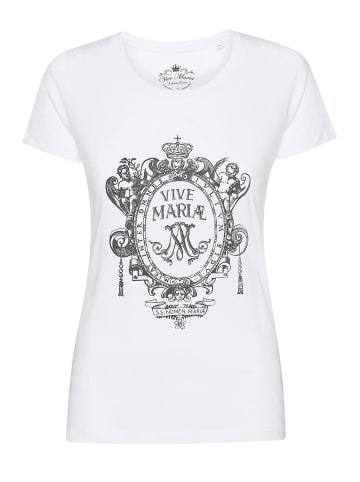 Vive Maria T-Shirt Maria's Baroque in weiss