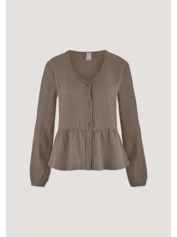 Hessnatur Pyjamabluse in mocca