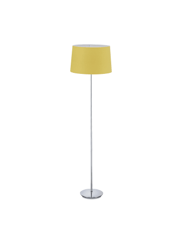 relaxdays Stehlampe in Gelb - (H)148,5 x Ø40 cm