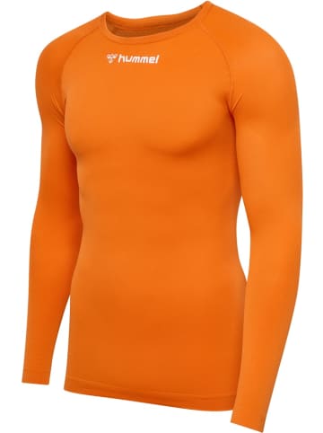 Hummel T-Shirt "Hmlbl Comfort 2.0 Tee L/S" in Orange