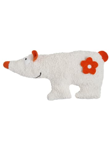 Efie Spiel & Kuschelkissen Eisbär, Größe ca. 39 cm, GOTS, Made in Germany