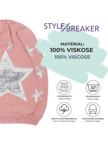 styleBREAKER Strick Beanie Mütze in Midnight-Blue / Dunkelblau