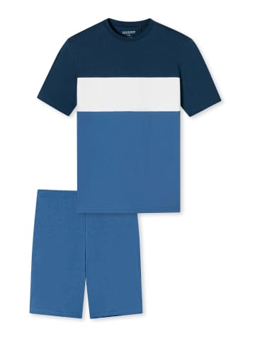 Schiesser Pyjama Organic Cotton in Blau