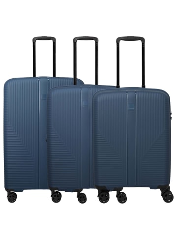 travelite Air Stripe - 4-Rollen-Trolley Set 3 tlg. (navy) in navy