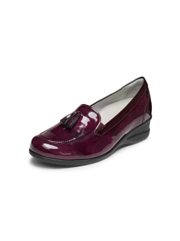 VITAFORM Echt Leder & vitaform Stretch Slipper in aubergine