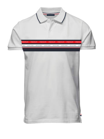 Jack & Jones Poloshirt 'JPRBLUWILLOW' in weiss