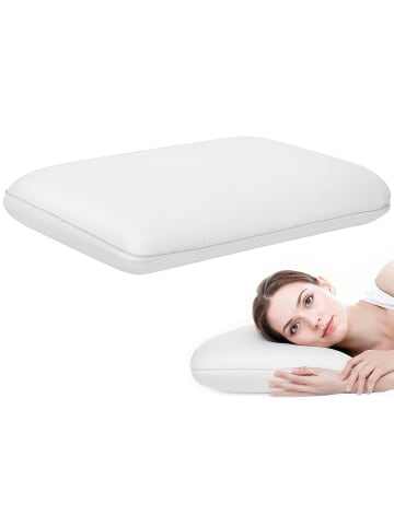 HOMCOM Memory Schaum Kissen-60L x 40B x 10H cm-Cremeweiß