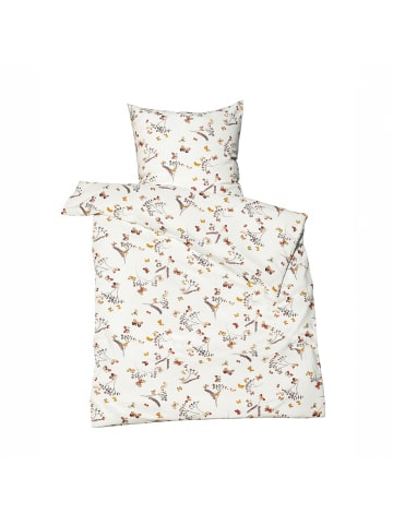 Traumschloss Soft-Seersucker Sommer Bettwäsche - koralle puderrouge in weiß