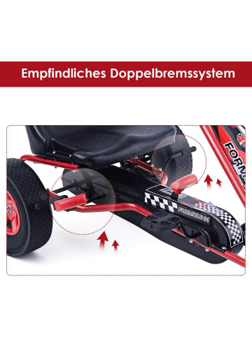 COSTWAY Gokart ab 3 Jahren in Rot