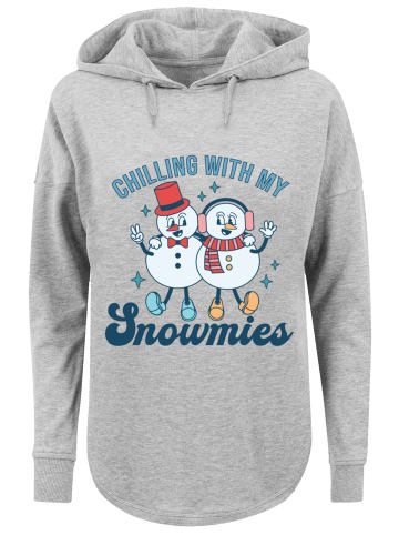 F4NT4STIC Oversized Hoodie Chilling with My Snowmies in grau