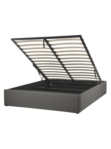 Beliani Doppelbett DINAN in Grau - (W) 149 x (H) 31 x (L) 214 cm