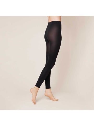 Kunert Feinstrumpfleggings Velvet 80 weiches Abschlußbündchen in Black