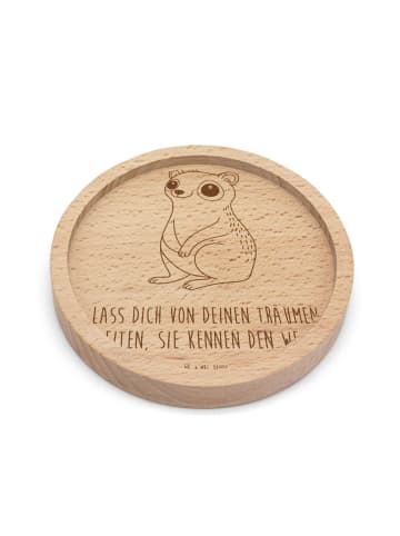 Mr. & Mrs. Panda Untersetzer Plumplori Glücklich mit Spruch in Transparent