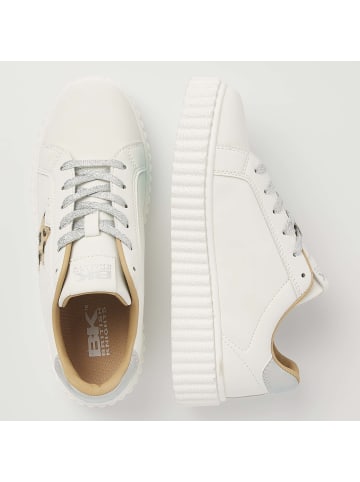 British Knights Sneaker Bliss in weiss/silberfarben/leopard