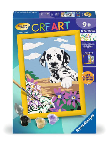 Ravensburger Malprodukte CreArt, Malen nach Zahlen Kinder - Dalmatiner Welpe Malen nach Zahlen Kinder Ab 9 Jahre in bunt
