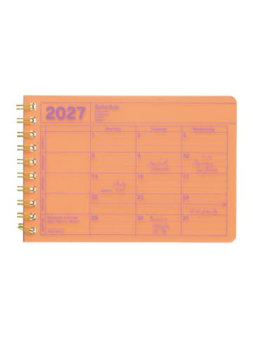Marks Europe Kalender - Mark's 2027 Notebook Calendar XS, Orange