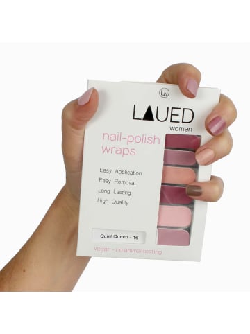 VARGU LAUED vegane Nagelfolien solid pink in Quiet Queen