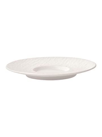 Villeroy & Boch 6er Set Café au Lait Untertassen Manufacture Rock ø 17 cm weiß in weiß