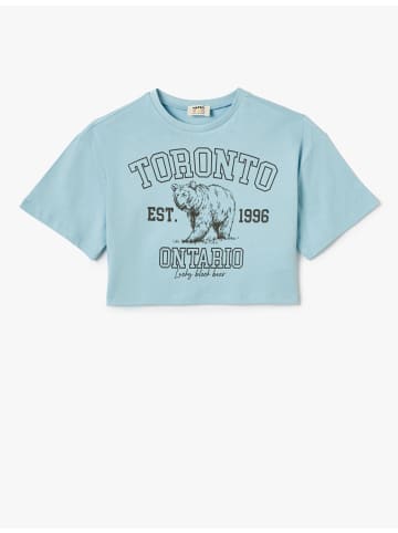 KOTON T-shirt in Blau