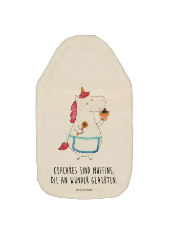 Mr. & Mrs. Panda Wärmflasche Einhorn Küche mit Spruch in Weiß