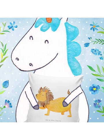 Mr. & Mrs. Panda kuschelkissen 40x40 Sternzeichen Löwe ohne Spruch in Weiß