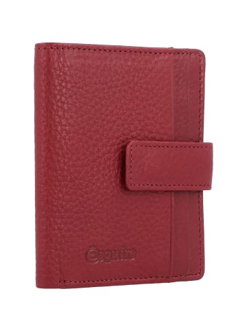 Esquire Oslo Kreditkartenetui RFID Leder 8,5 cm in rot