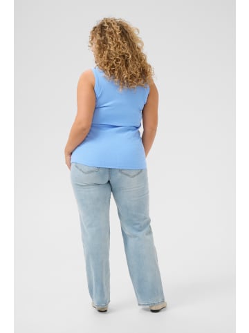 KAFFE curve Jerseytop KCcarina Tight fit in Vista Blue