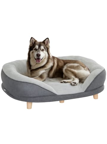 Pawhut Hundesofa Grau 90L x 78B x 25H cm