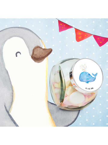 Mr. & Mrs. Panda Bonbonglas Wal Konfetti ohne Spruch in Weiß