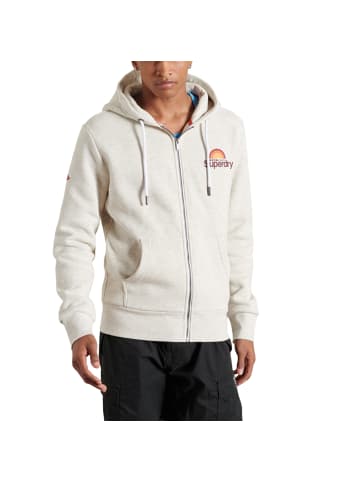 Superdry Sweatshirt CL Woodstock Zip Hood in grau