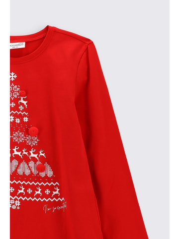 Coccodrillo T-Shirt mit langen Ärmeln in rot