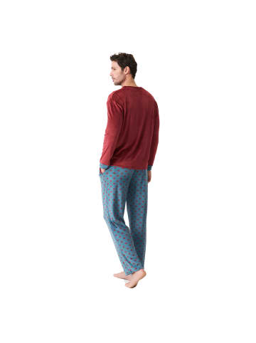 J and J Brothers Schlafanzug in Red