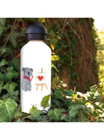 Mr. & Mrs. Panda Kindertrinkflasche Koala Künstler ohne Spruch in Weiß