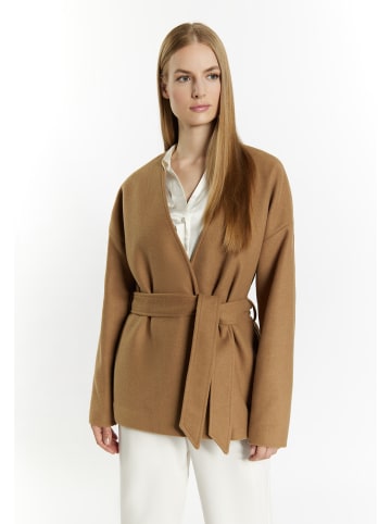 DreiMaster Damen Übergangsjacke Aus Wollgemisch in Sand