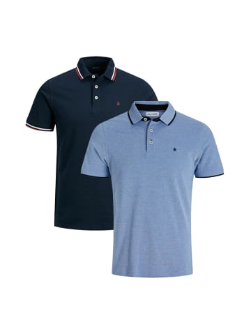 Jack & Jones Poloshirt Paulos - Slim Fit in Hellblau / dunkelblau