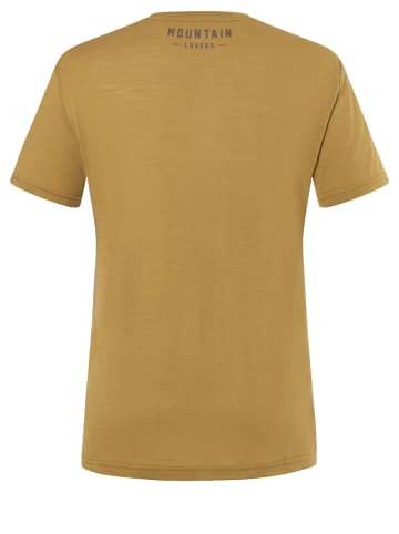 super.natural Merino T-Shirt in gelb