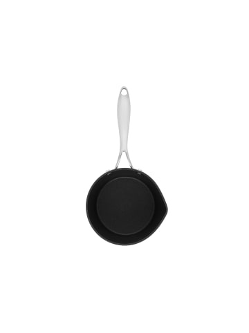 Maku Topf mit Ausgießer in Schwarz, Ø 16 cm