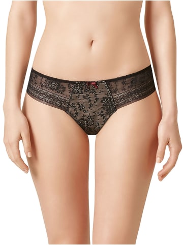 Anita String Fleur in Schwarz