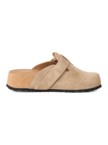 Tamaris Pantoletten in Taupe