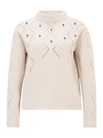 Betty Barclay Strickpullover mit Schmucksteinen in Grau