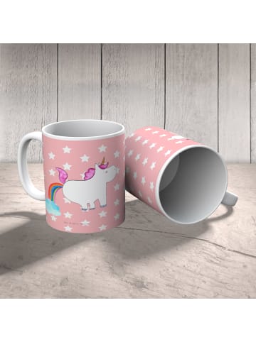 Mr. & Mrs. Panda Kindertasse Einhorn Pupsen ohne Spruch in Rot Pastell