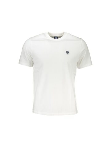 North Sails Weißes Baumwoll-T-Shirt