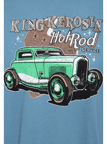 King Kerosin King Kerosin T-Shirt Hotrod Service in blau