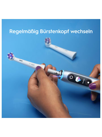 Oral-B Aufsteckbürsten "iO - Strahlendes Weiß" in Weiß (6er-Pack)