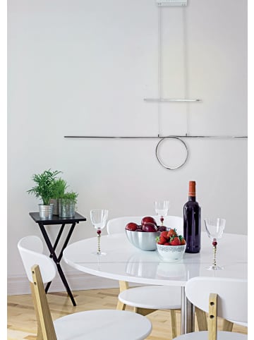 näve LED Pendelleuchte in silber - (L)130 cm x (B)6 cm x (H)120 cm - EEK G