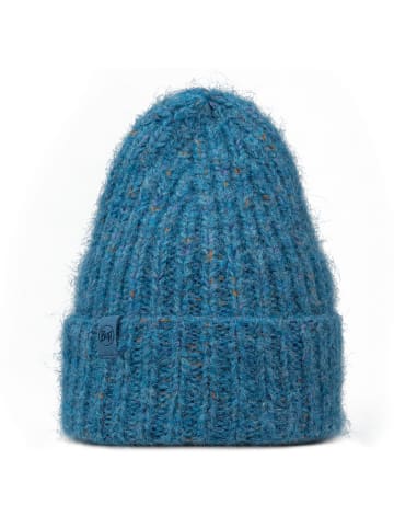Buff Knitted & Fleece Band Beanie Eyla in Blau