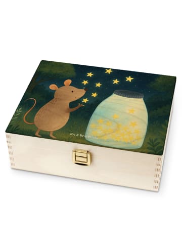 Mr. & Mrs. Panda Tee Organizer Maus Sterne Design ohne Spruch in Weiß