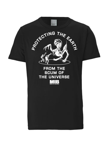 Logoshirt T-Shirt mit Men in schwarz